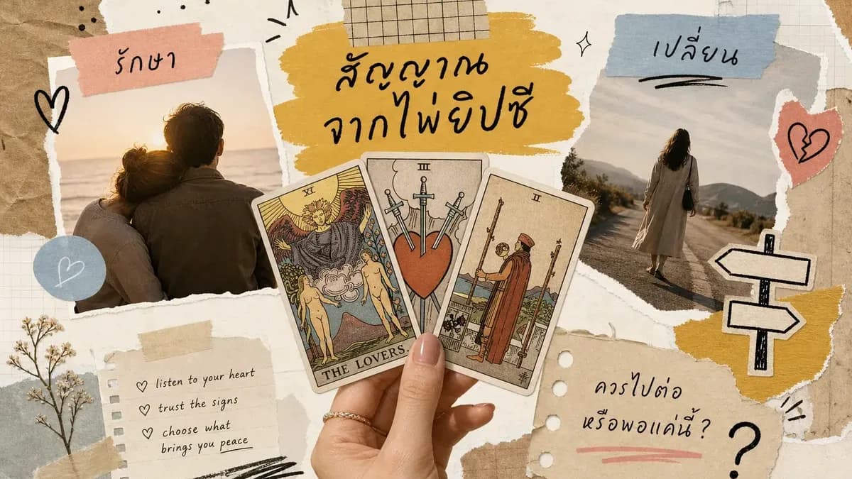 สัญญาณเปิดไพ่ยิปซีความรัก บอกชัดเมื่อไหร่ควรปรับเปลี่ยนหรือรักษาความสัมพันธ์